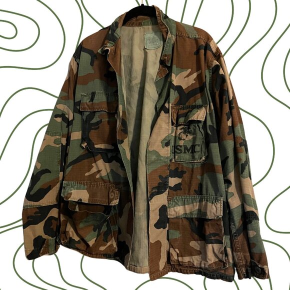 USMC surplus Other - 🔥 Vintage USMC Camo Jacket – 90s Military Surplus Vibes 🔥